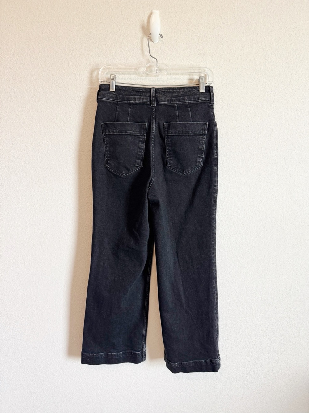 Anthropologie Pilcro The Skipper Black Wash Wide Leg Jeans Size 27 - Picture 5 of 8